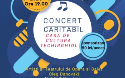 Concert caritabil la Techirghiol: artiști de la Teatrul „Oleg Danovski” au cântat pentru copiii cu autism